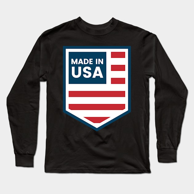 Made in usa Long Sleeve T-Shirt by white.ink